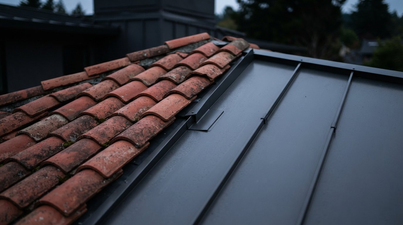 Hybrid Clay + Metal Roofing